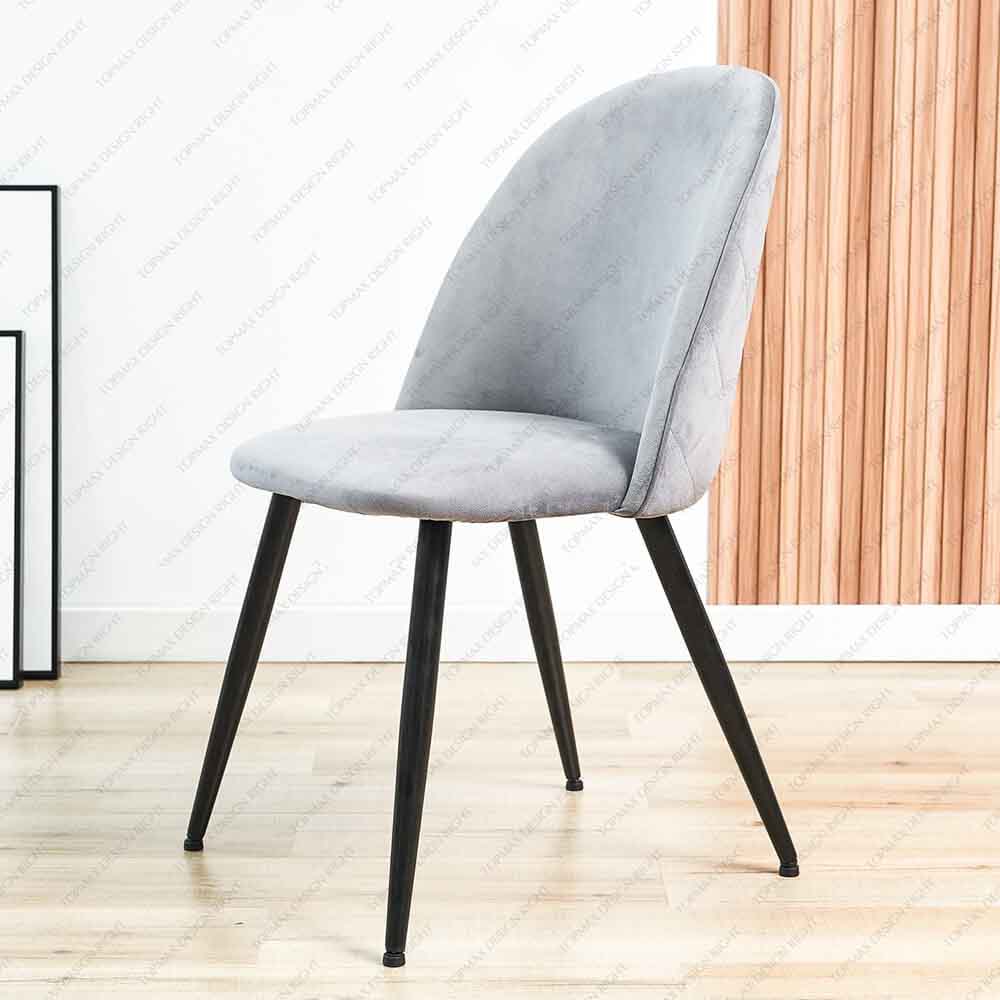 Factory Iron Simple Stylish Dining Chairs With Metal Legs 80107B