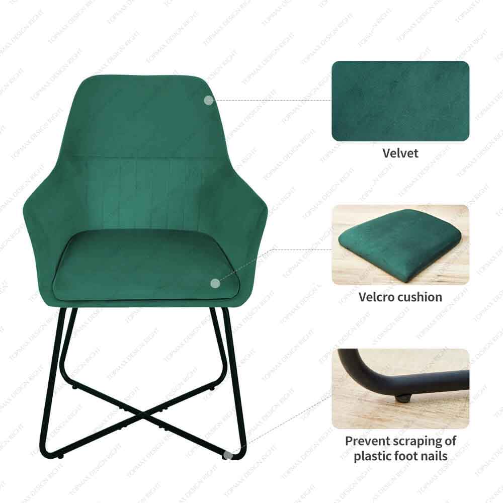 Wholesale Dining Chair Online Modern Luxury Dining Room Chair With Arm 80145D-V20