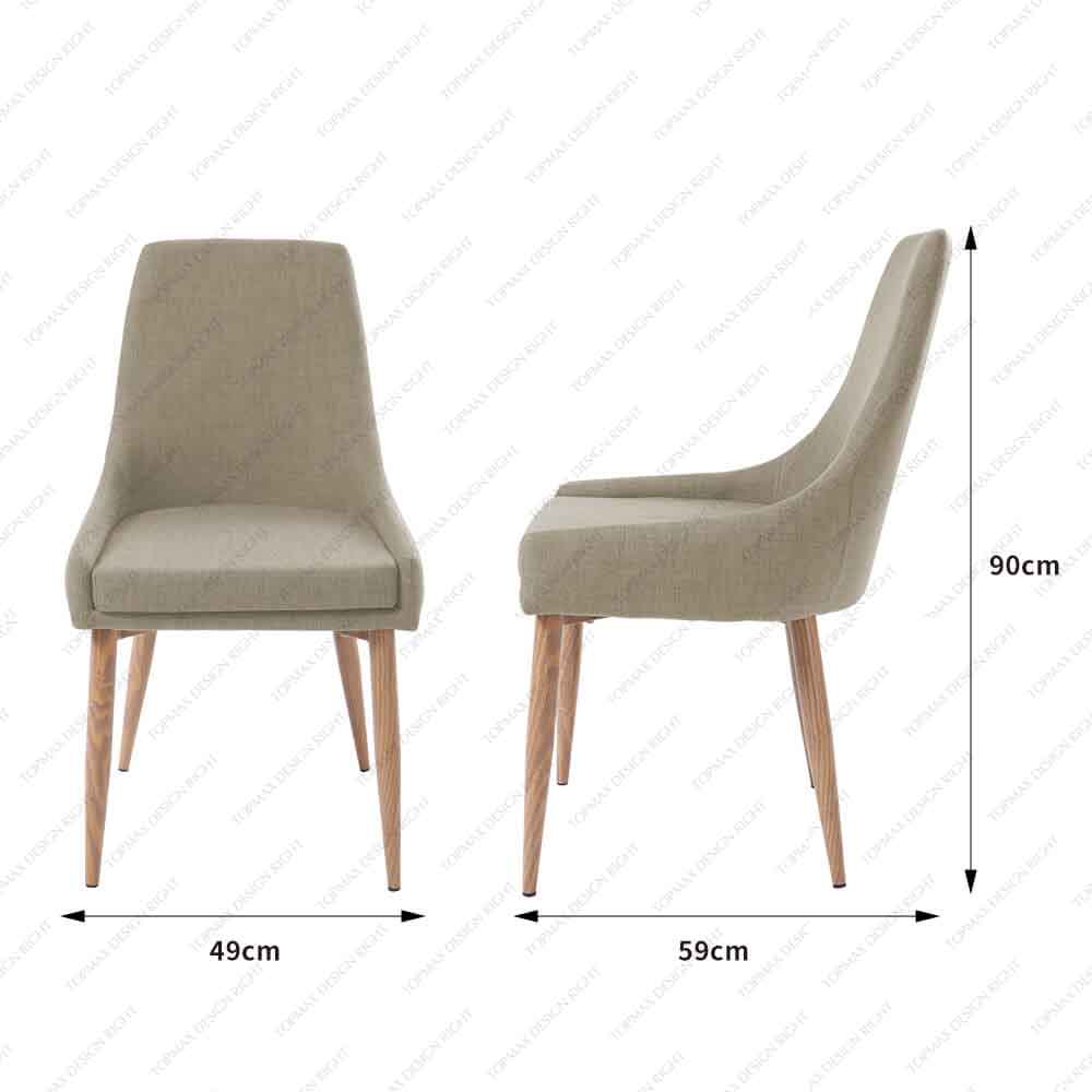 Factory Price Affordable Ergonomic Sturdy Dining Chair 80066E