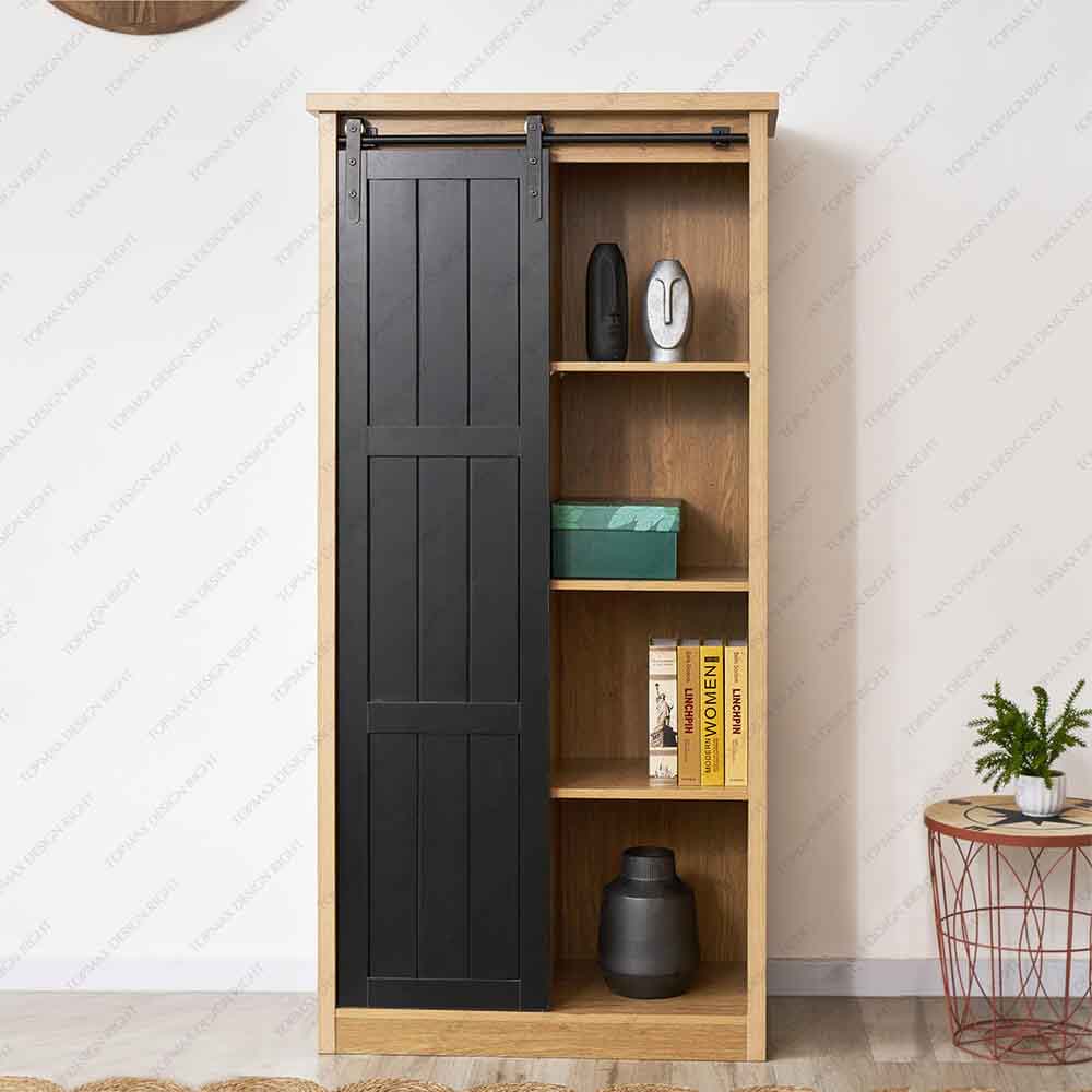 Factory Price MDF Wooden Sliding Bedroom Cabinet 31536B