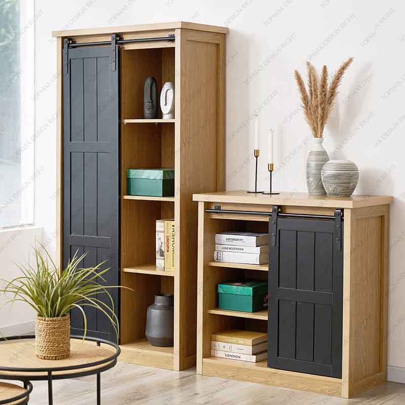 Factory Price MDF Wooden Sliding Bedroom Cabinet 31536B