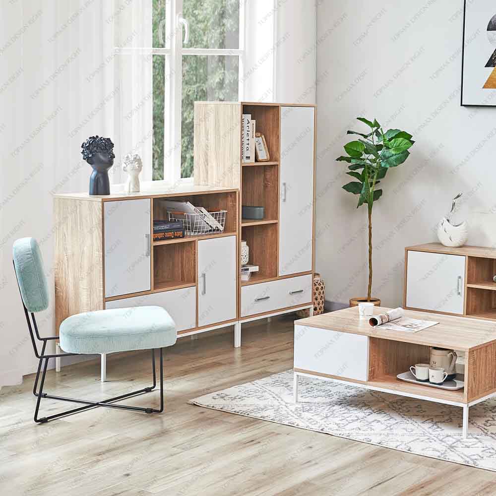 Wood Furniture Living Room Bookcase Cabinet 31509E