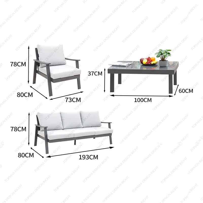 Outdoor Corner Sofa Set Garden Sale Cheap 44905C-SET4