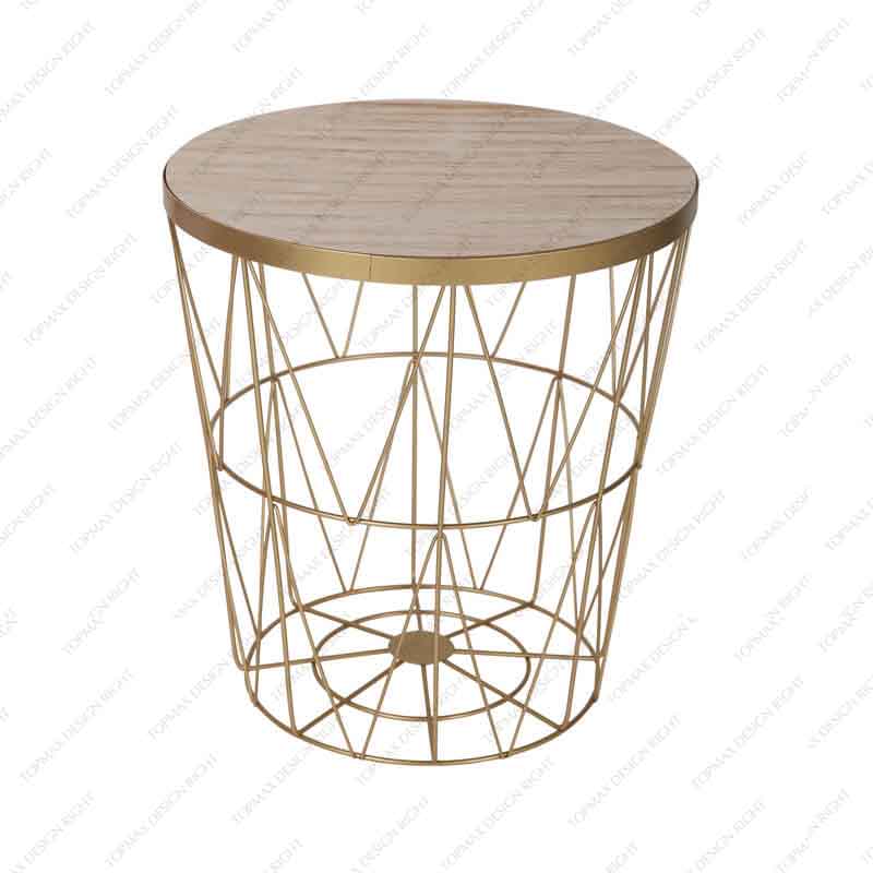 Simple Coffee Table With Drawers Round Table For Living Room 62108Pl