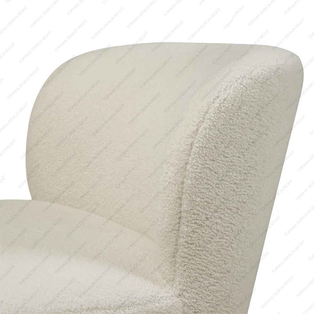 Modern Cream Comfy Accent Chair For Living Room 75071L