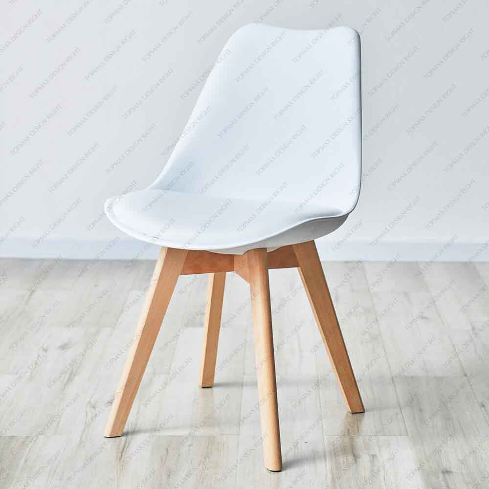 Hot Sale Dining Chairs Tulip Chair White Plastic Chairs 80033