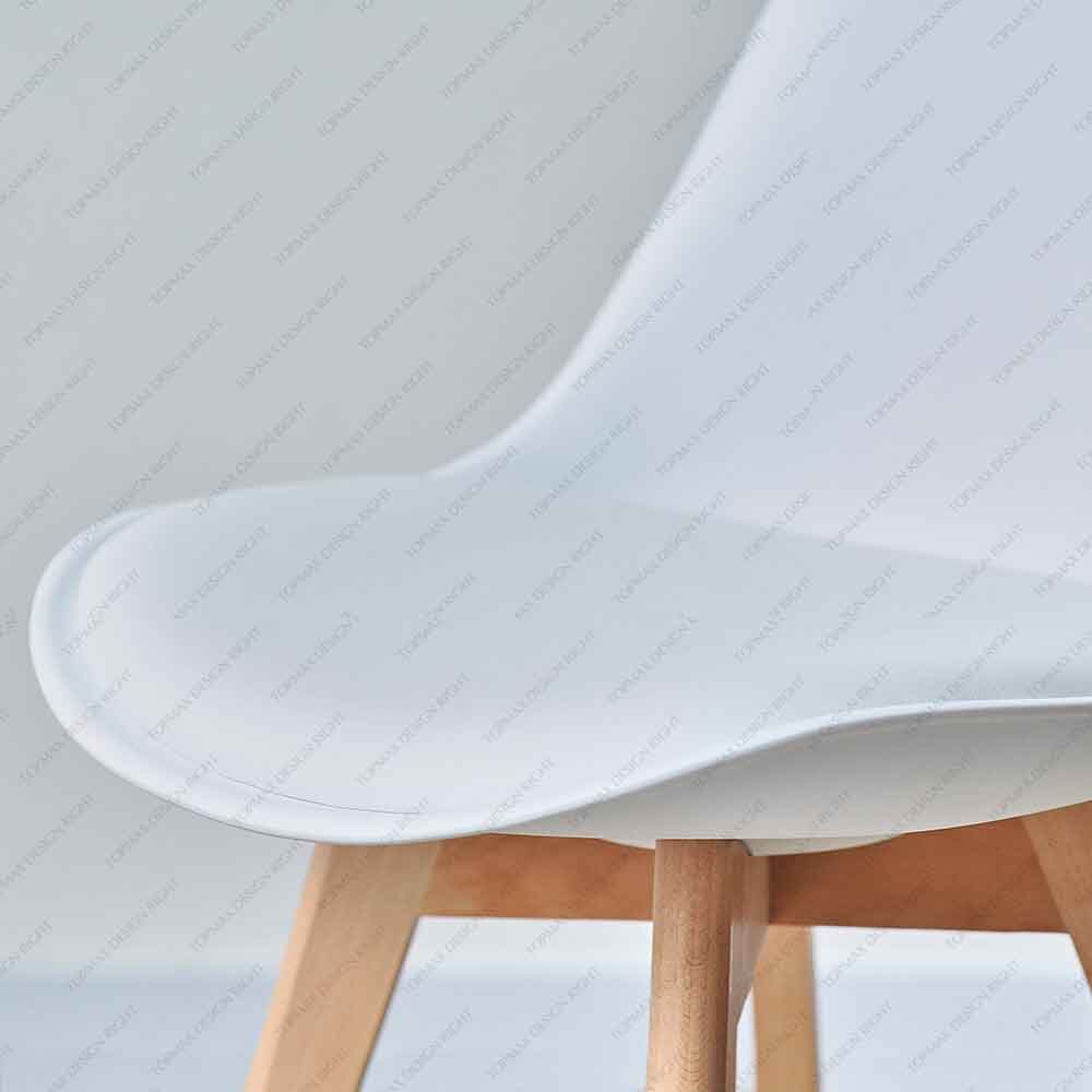 Hot Sale Dining Chairs Tulip Chair White Plastic Chairs 80033