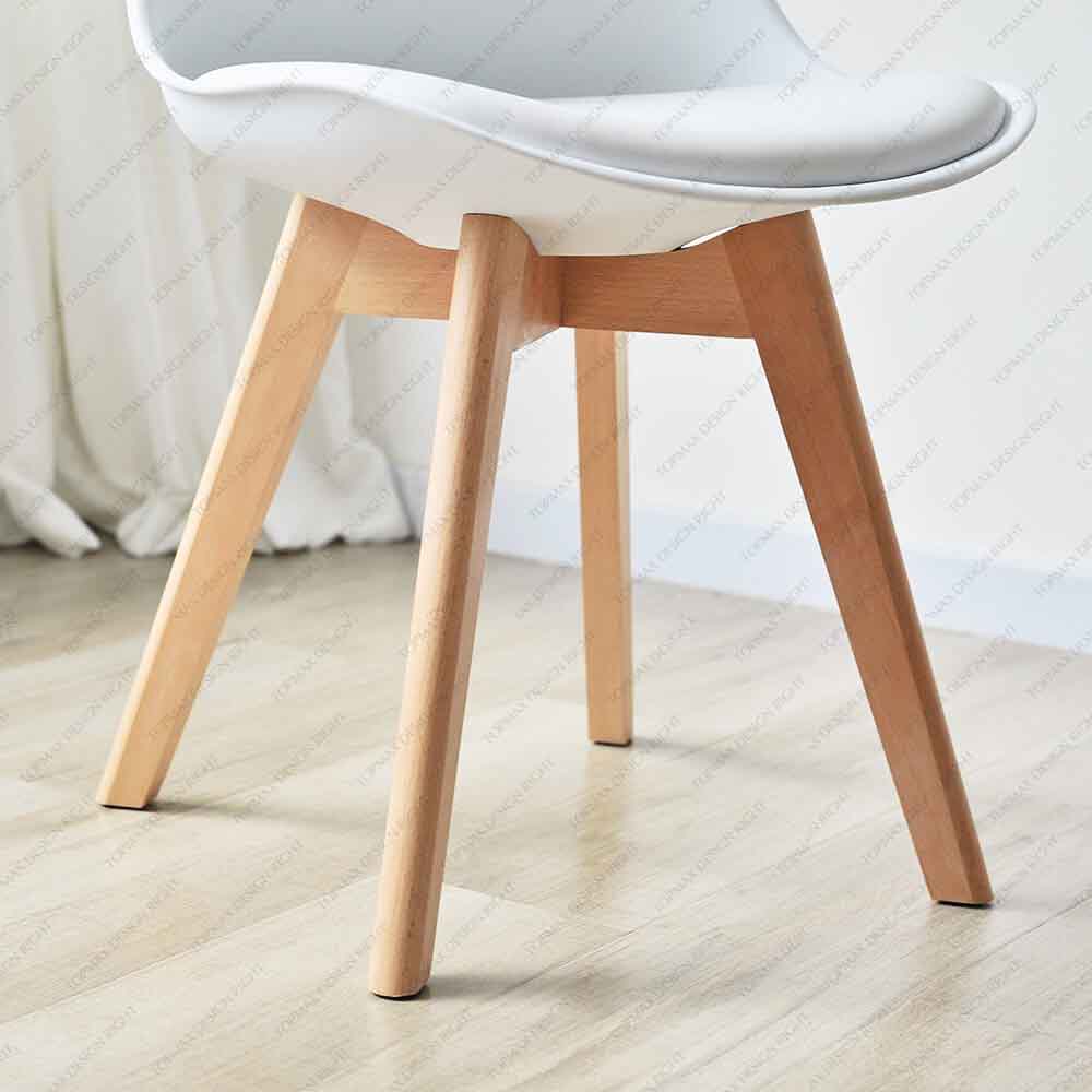 Hot Sale Dining Chairs Tulip Chair White Plastic Chairs 80033