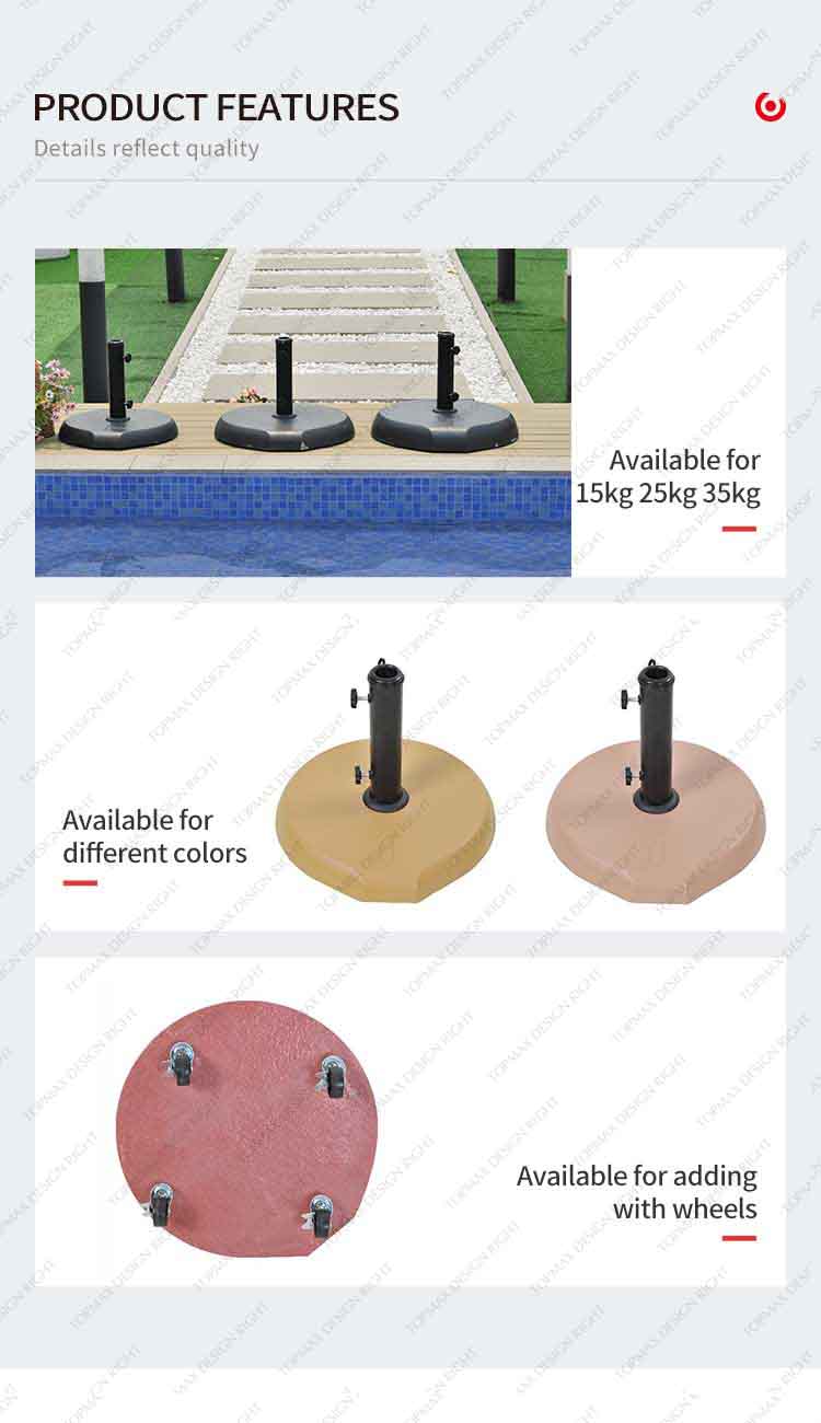 concrete umbrella base