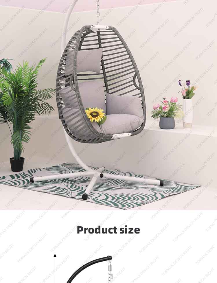 PE Wicker Swing Chairs