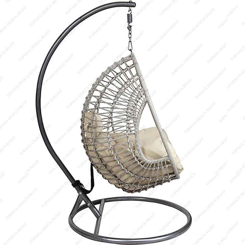 Modern Custom Outdoor Furniture Egg Hanging Swing Chair With Stand 52090C