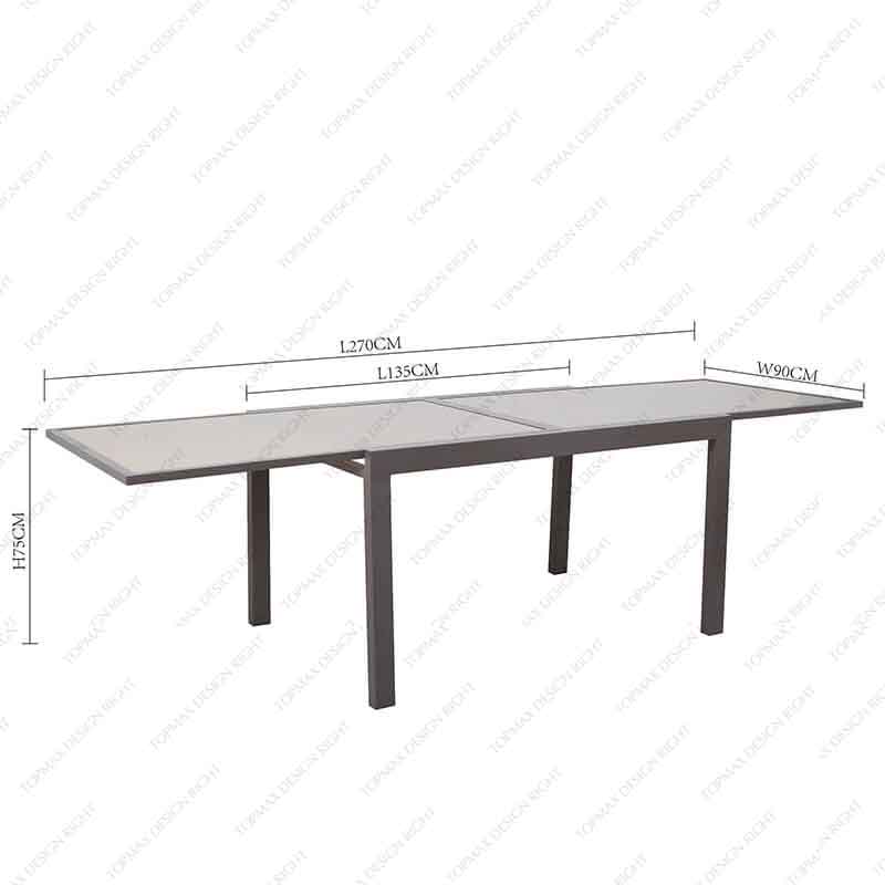 Factory Outdoor Dining Table Patio Garden Table 44496T