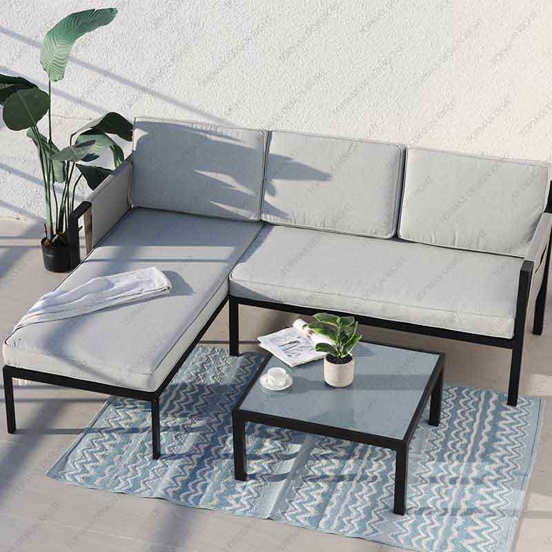 Factory Outdoor Corner Sofa Patio Sofa Set Garden Furniture 24194C-SET3