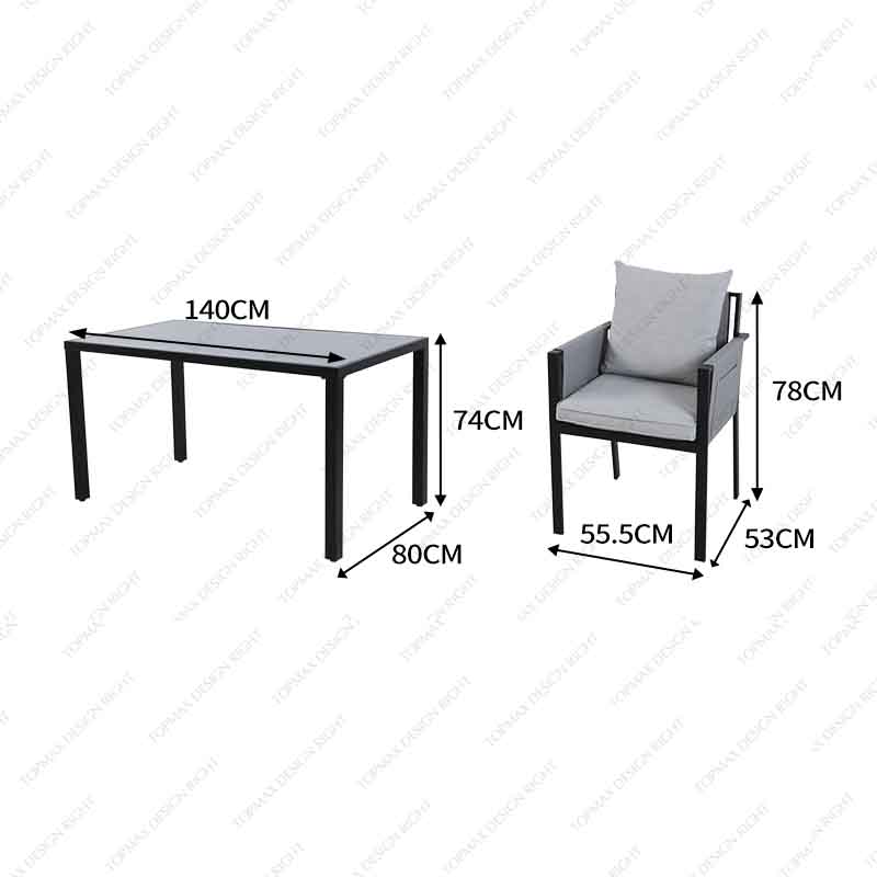 Outdoor Sofa And Table Set Comfy Bistro Set Furniture 24194D-SET7