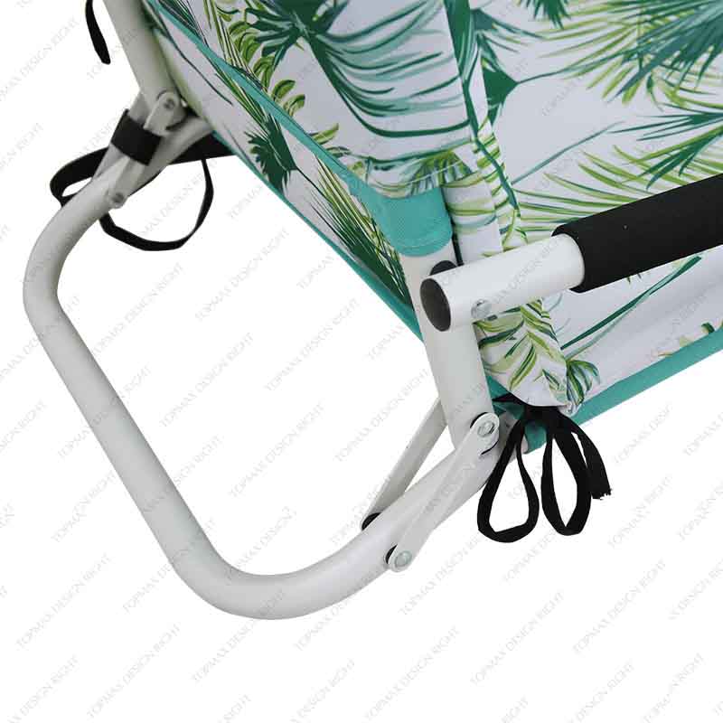 Low Folding Beach Chair Fold Up Small Foldable 40247F LEAF7