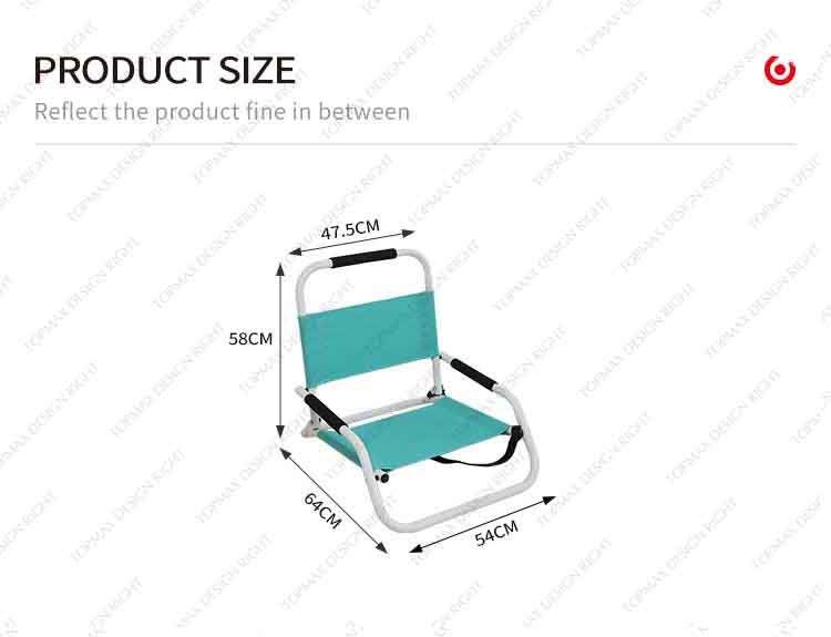 low folding beach chair