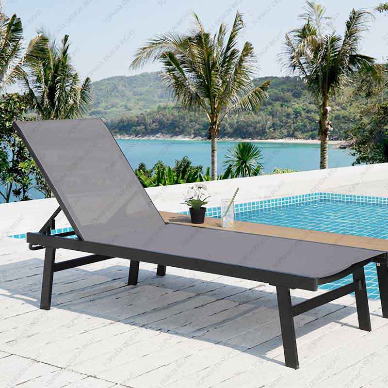 Patio Lounge Chairs Garden Sun Loungers Backyard Lounge Chair 40650T-T-KD