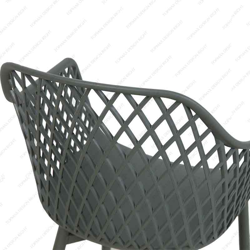 Facory Plastic Garden Chairs Grey Armchair Cheap Garden Chairs 96132AS