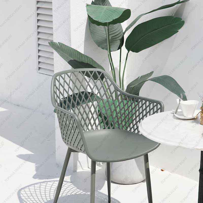 Facory Plastic Garden Chairs Grey Armchair Cheap Garden Chairs 96132AS