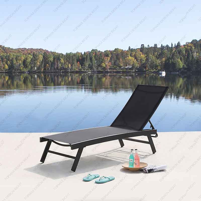 Custom Aluminium Sun Lounger Chair Pool Loungers For Sale 40594T3-KD