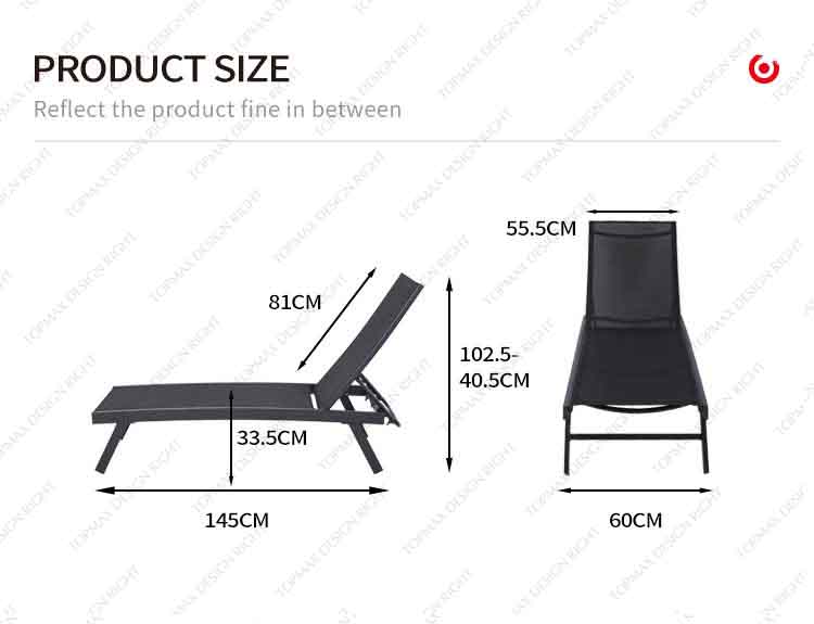 aluminium sun lounger