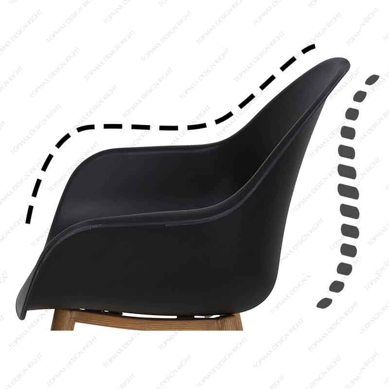 Factory Price Plastic Chair Wingback Chair For Sale 96071B