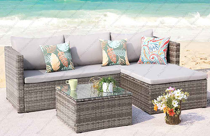 The Characteristics And Advantages Of L-Shaped Rattan Sofa