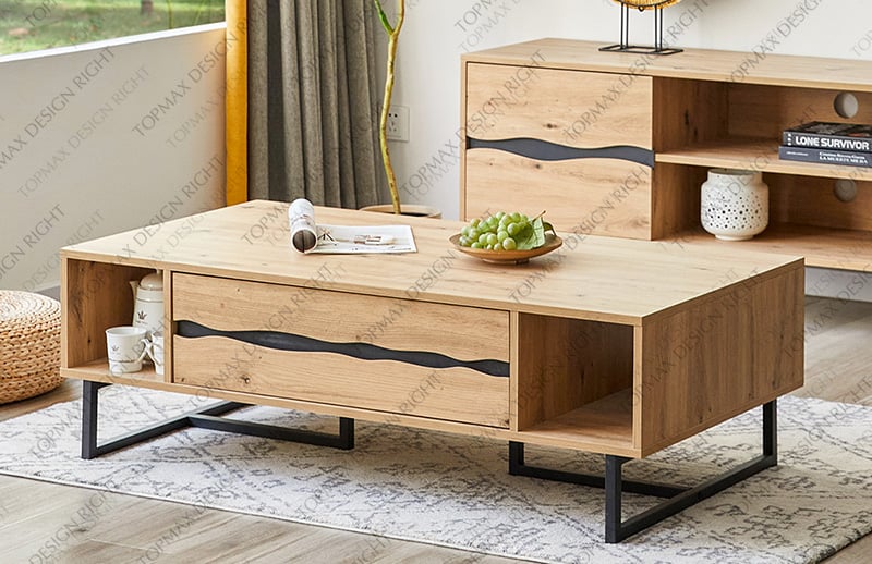 Natural And Functional Wooden Side Table