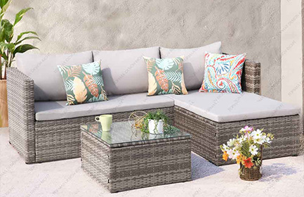 Market Sales Of L Shaped Garden Sofa