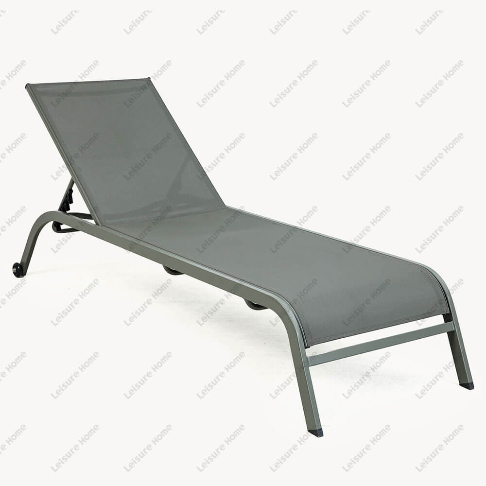 4-Position Sun Chair Outdoor Chaise Lounge Relaxing Lounger Chair 40631T-ST-WHEEL