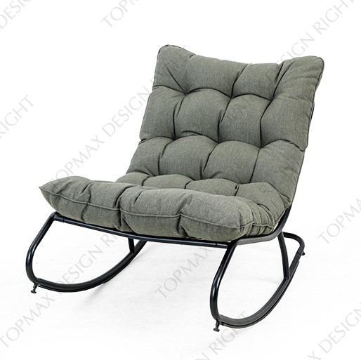 Modern Rocking Chair Grey Outdoor Rocking Chair 20352G