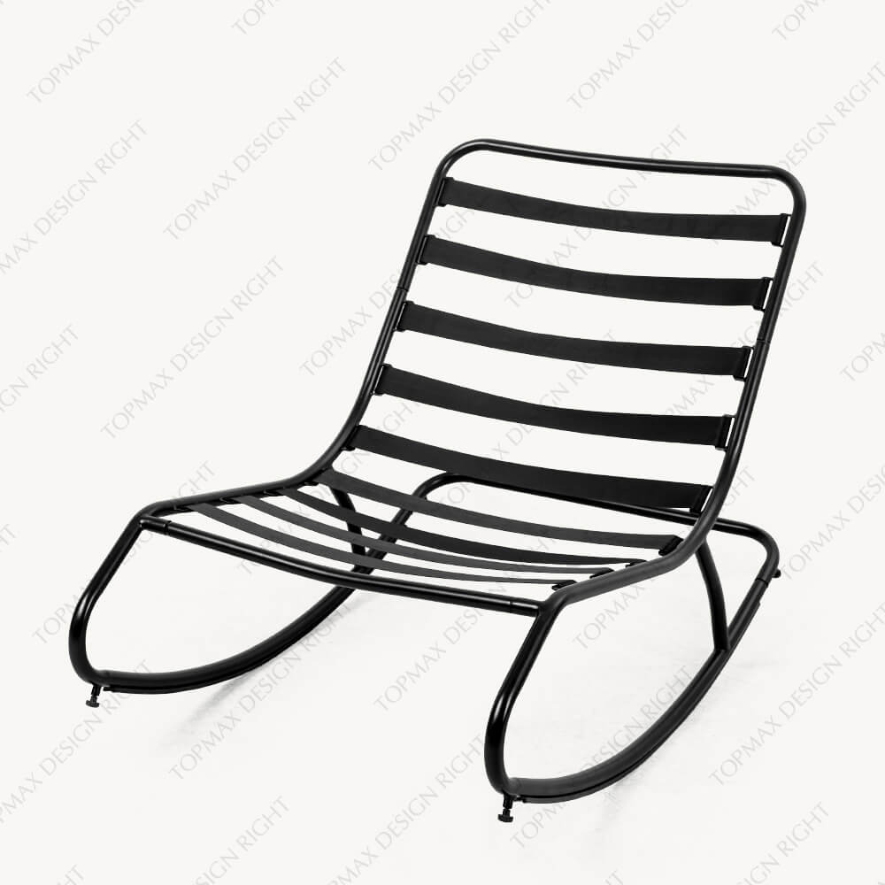 Modern Rocking Chair Grey Outdoor Rocking Chair 20352G