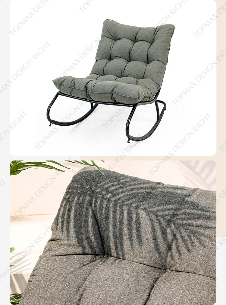 grey rocking chair