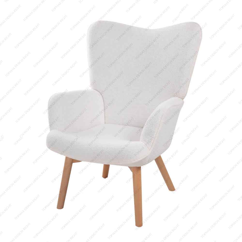 Wholesale Colorful Armchairs Casual Wooden Arm Chairs For Living Room 75077ED-KD-A