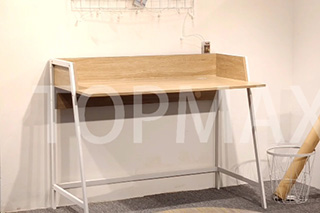 Modern Home Office Desk: Stylish Melamine & Durable Steel Tubes