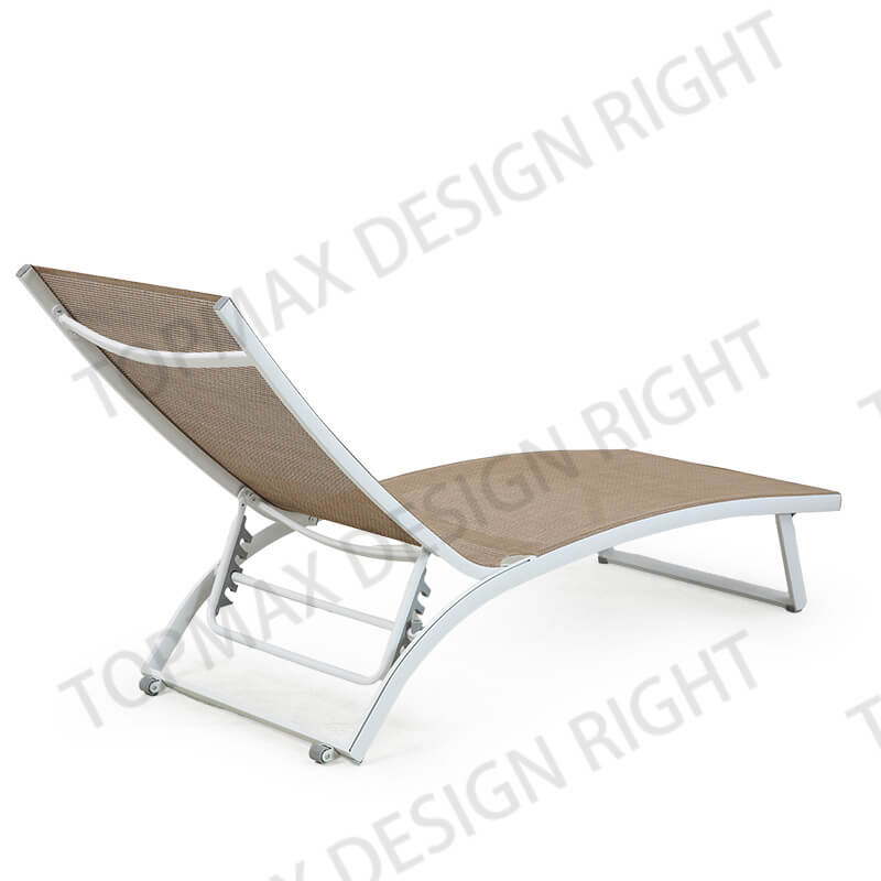 Foldable Chaise Lounge Chair Outdoor Beach Lounger 40550TLB-WL-RT