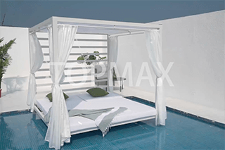 TOPMAX Aluminum Daybed for Hotel and Resort