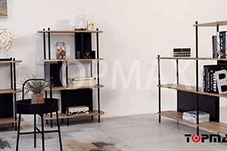 TOPMAX Indoor Living Room Storage Shelf