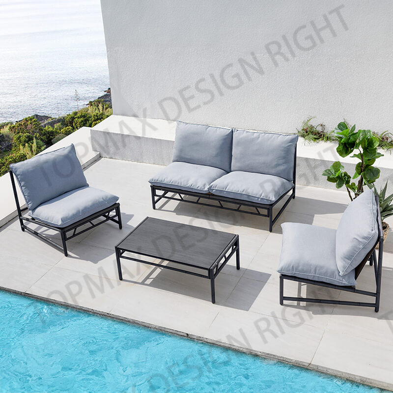 Aluminum Garden Patio Set Patio Table And Chairs 40644TB4-KD-SET4