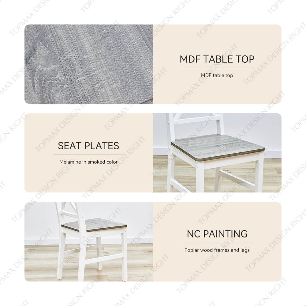 Dining Chairs Set Of 4 Modern Wooden Dining Table Set SD11185