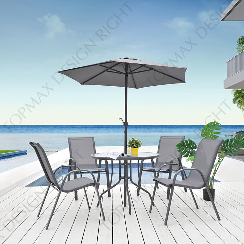 metal patio set