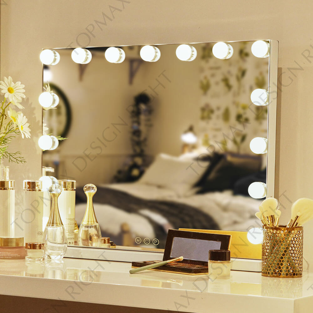 Decorative Mirrors Led Mirror With Led Bulbs 66001G35-15W