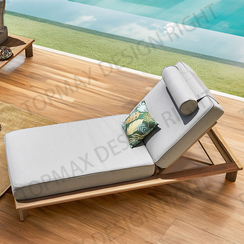 Outdoor Lounge Bed Chaise Lounge Patio Lounger 45712T1