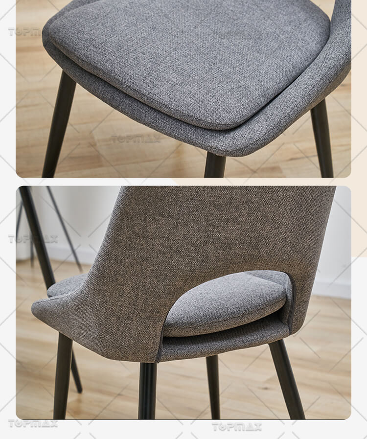 Grey Fabric Dining Chairs