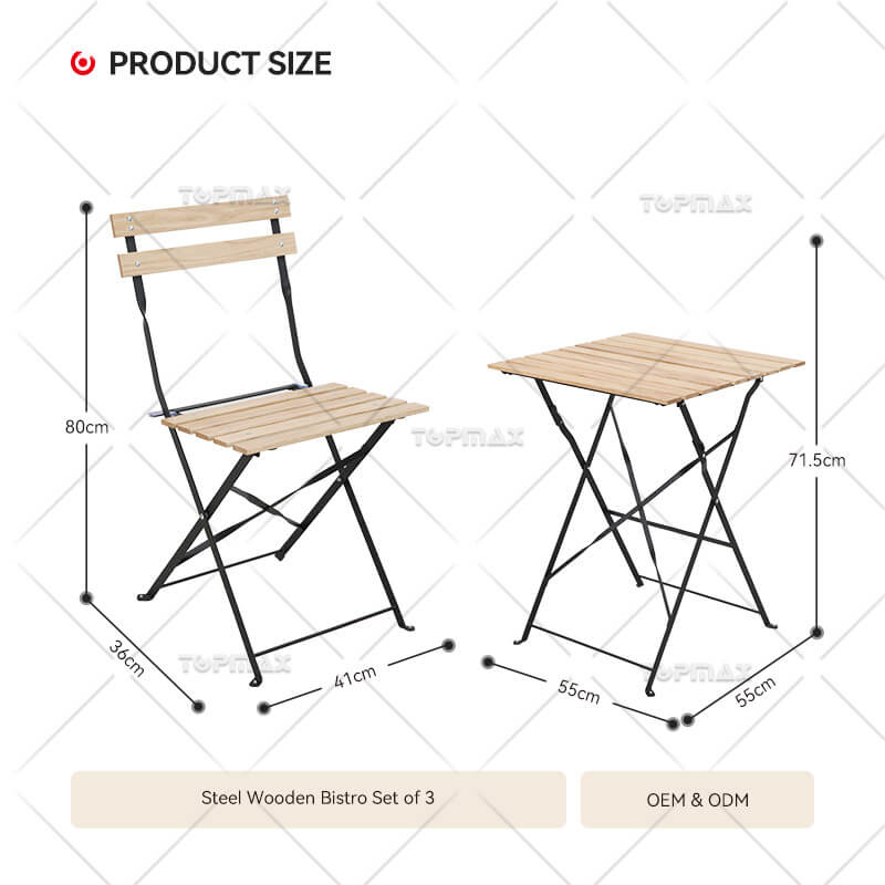 Patio Folding Outdoor Table And Chairs Garden Chair Set 22101SQ&22201DS