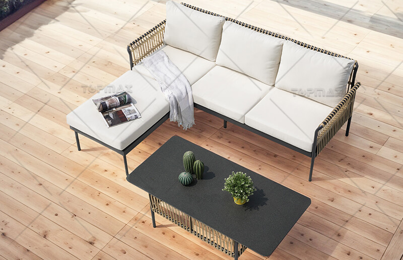 l shaped outdoor sofa