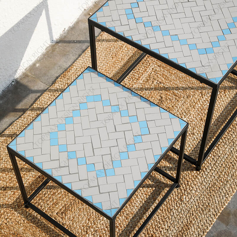 Modern Outdoor Coffee Table Set 24131BKD-SET2