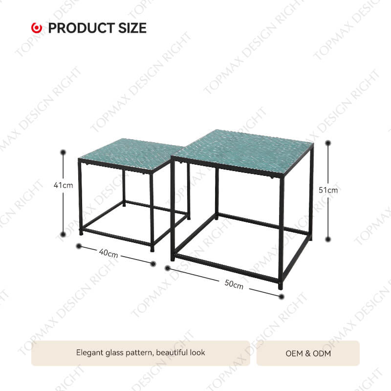 Metal Outdoor Coffee Table Target Outdoor Nesting Tables 24131AKD-SET2