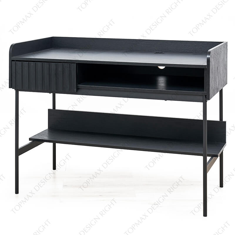 PC Table Black Computer Desk Office Table Desk 27577D