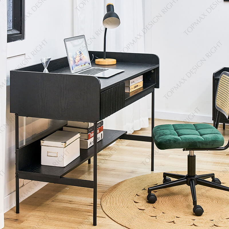 PC Table Black Computer Desk Office Table Desk 27577D